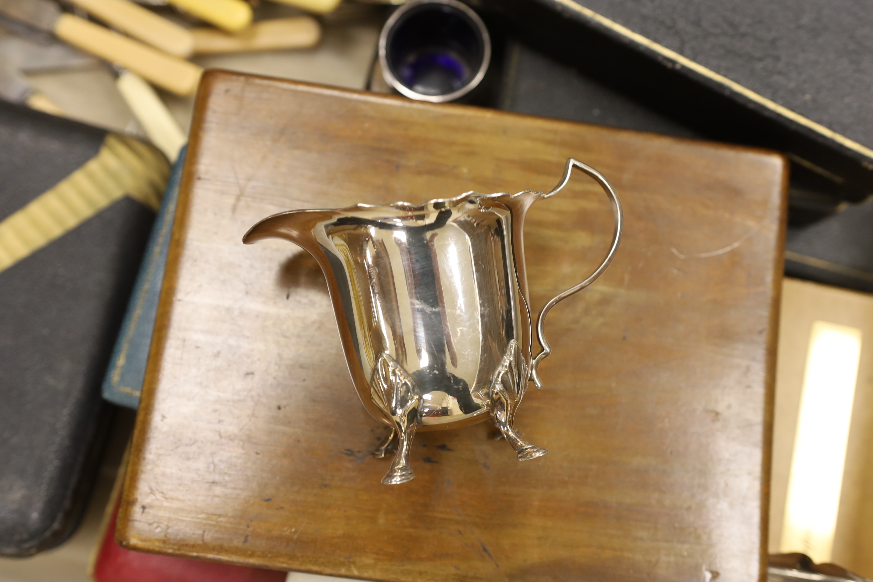 A quantity of various silver plated wares and cutlery